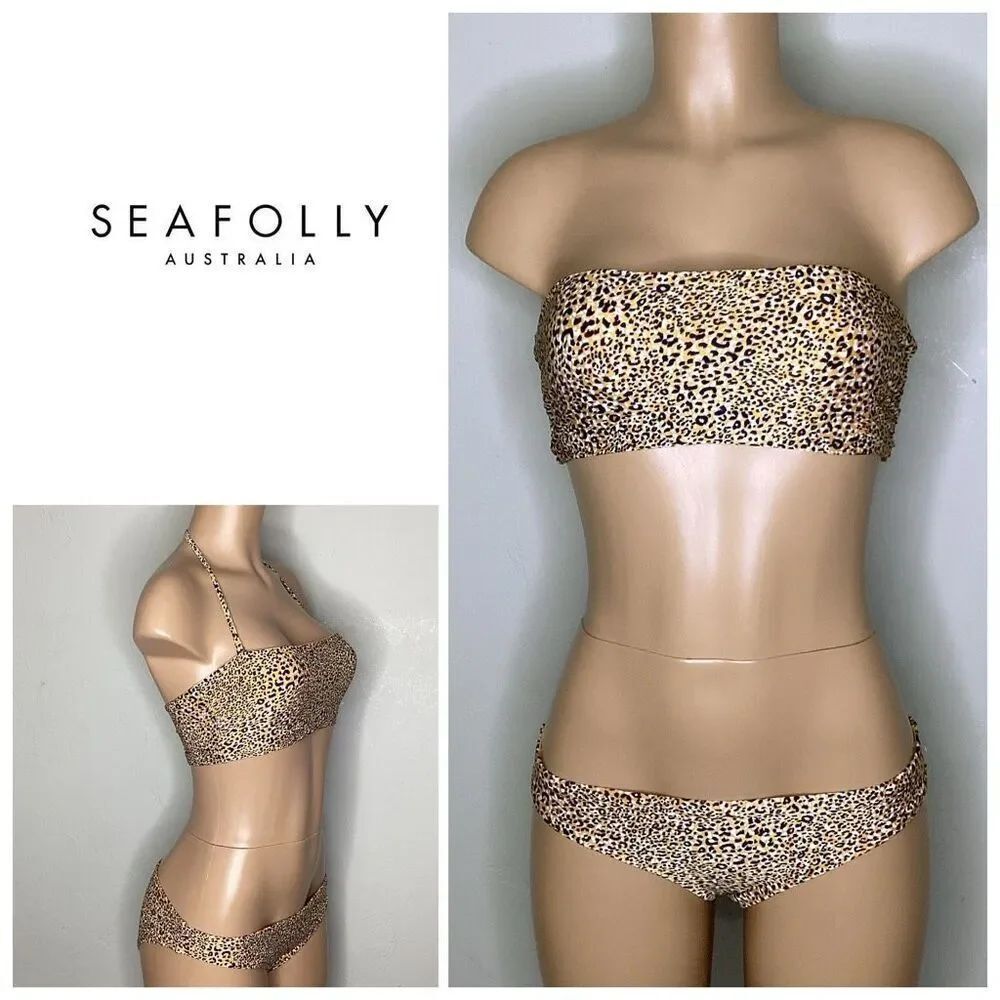 New. SEAFOLLY spirit animal blue gold. 6/4. RETAILS $179